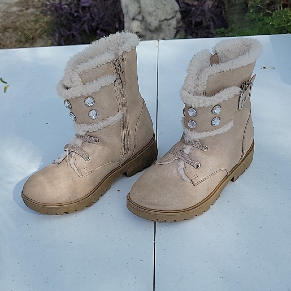 Cozy Tan Kids Boots